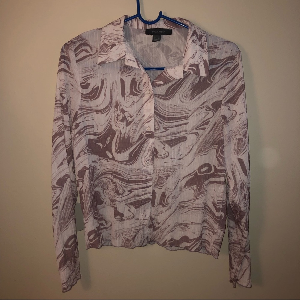 Button down long sleeve top